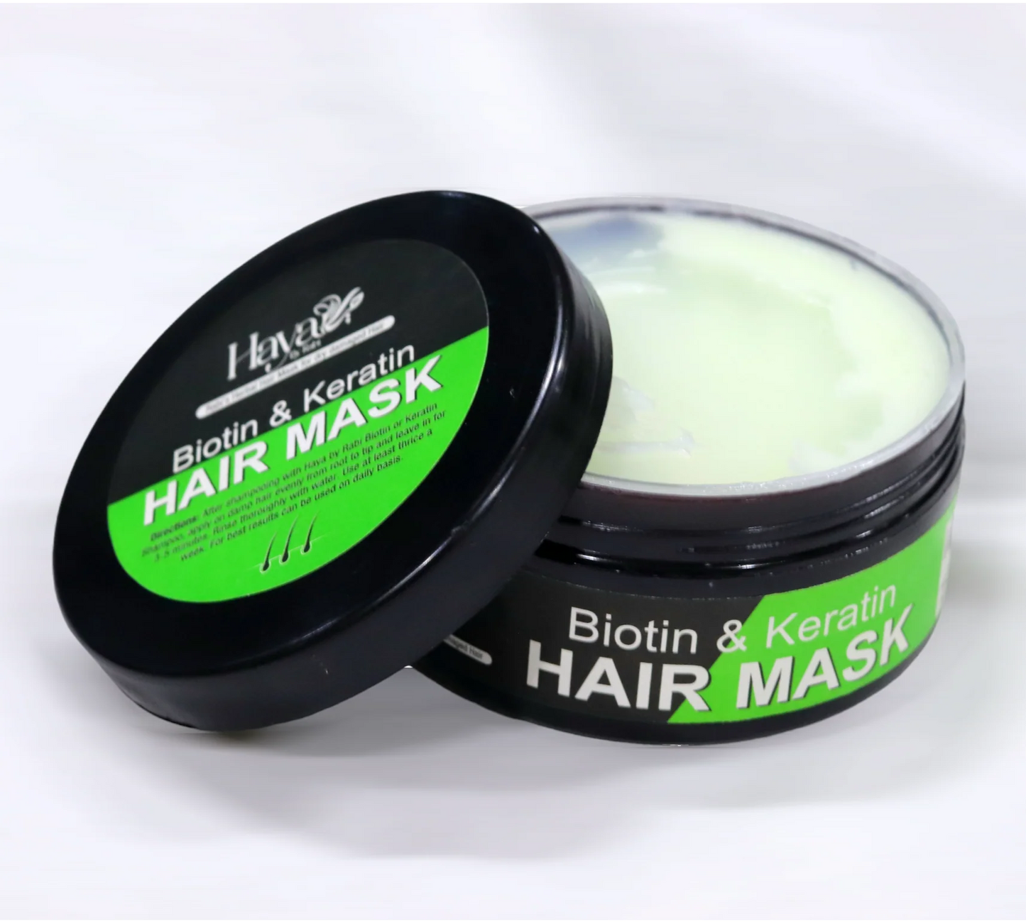 Haya by Rabi Biotin and Keratin Hair Mask to repair dry and damaged hair for silky texture