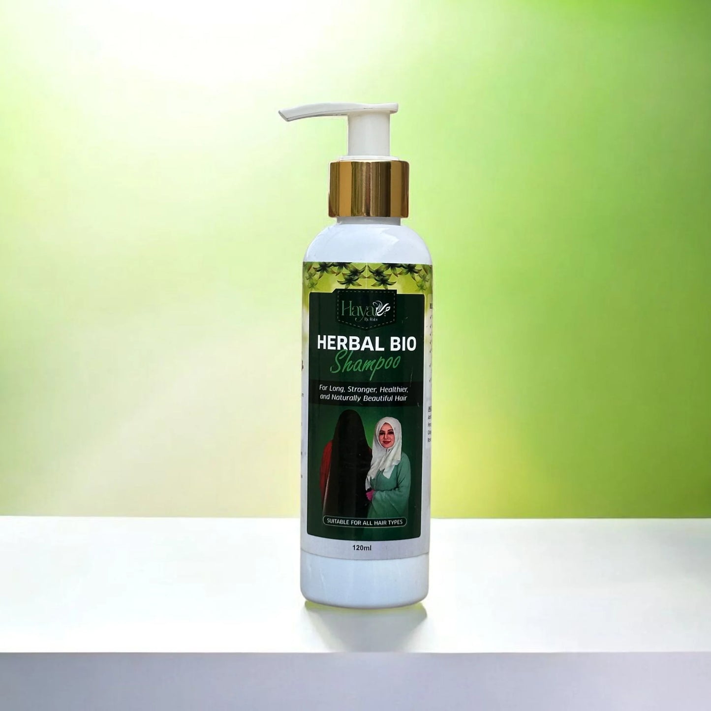 Haya by Rabi Herbal Bio Shampoo for long stronger and healthier hair suitable for all hair types