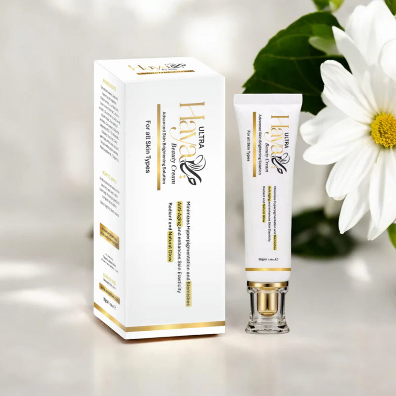 Haya by Rabi Ultra Beauty Cream for skin brightening, anti-aging, and hyperpigmentation.